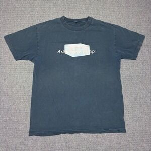 USPS United States Postal Service Priority Mail Flat Rate Box Graphic T-Shirt L